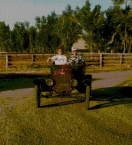 Dad & I in his rebuilt Model T
